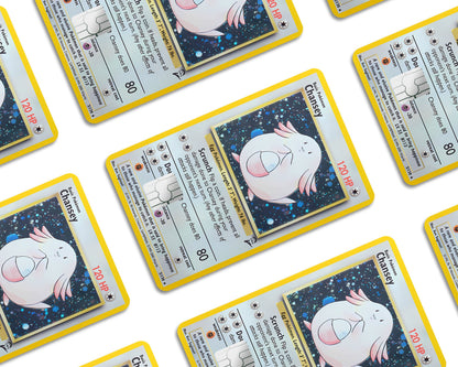 Anime Town Creations Credit Card Chansey Pokemon Card Window Skins - Anime Pokemon Credit Card Skin