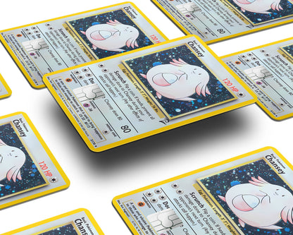 Anime Town Creations Credit Card Chansey Pokemon Card Window Skins - Anime Pokemon Credit Card Skin