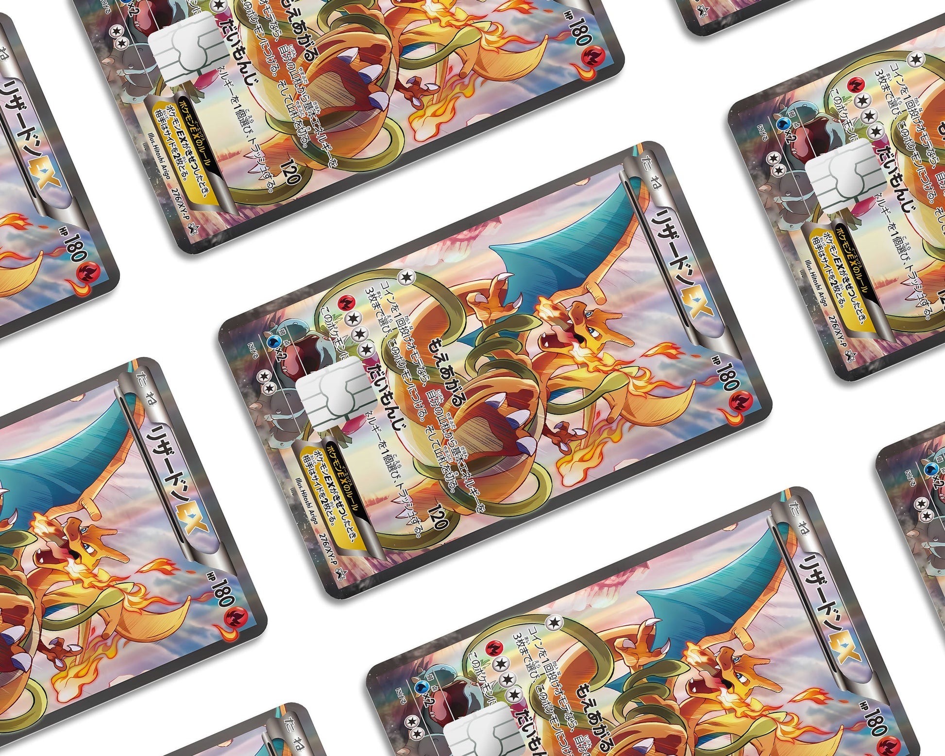 Anime Town Creations Credit Card Charizard JP Pokemon Card Window Skins - Anime Pokemon Credit Card Skin