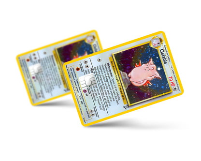 Anime Town Creations Credit Card Clefable Pokemon Card Full Skins - Anime Pokemon Credit Card Skin