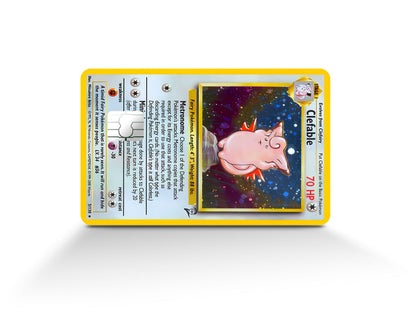Anime Town Creations Credit Card Clefable Pokemon Card Full Skins - Anime Pokemon Credit Card Skin