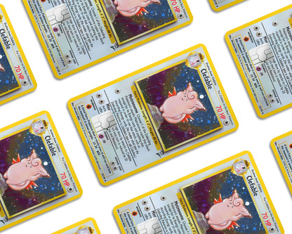 Anime Town Creations Credit Card Clefable Pokemon Card Window Skins - Anime Pokemon Credit Card Skin