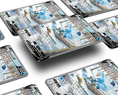 Anime Town Creations Credit Card Glaceon V Pokemon Card Window Skins - Anime Pokemon Credit Card Skin