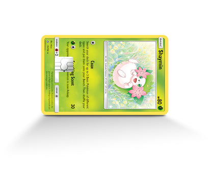 Anime Town Creations Credit Card Cute Shaymin Pokemon Card Full Skins - Anime Pokemon Credit Card Skin
