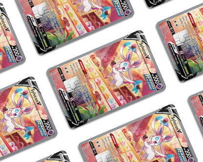 Anime Town Creations Credit Card Cupcakes Sylveon Pokemon Card Window Skins - Anime Pokemon Credit Card Skin