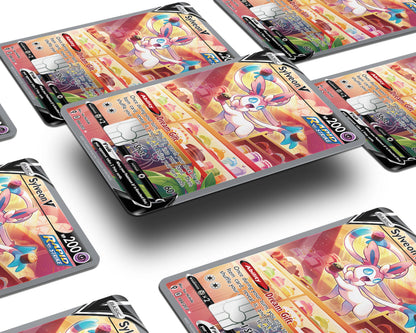 Anime Town Creations Credit Card Cupcakes Sylveon Pokemon Card Window Skins - Anime Pokemon Credit Card Skin