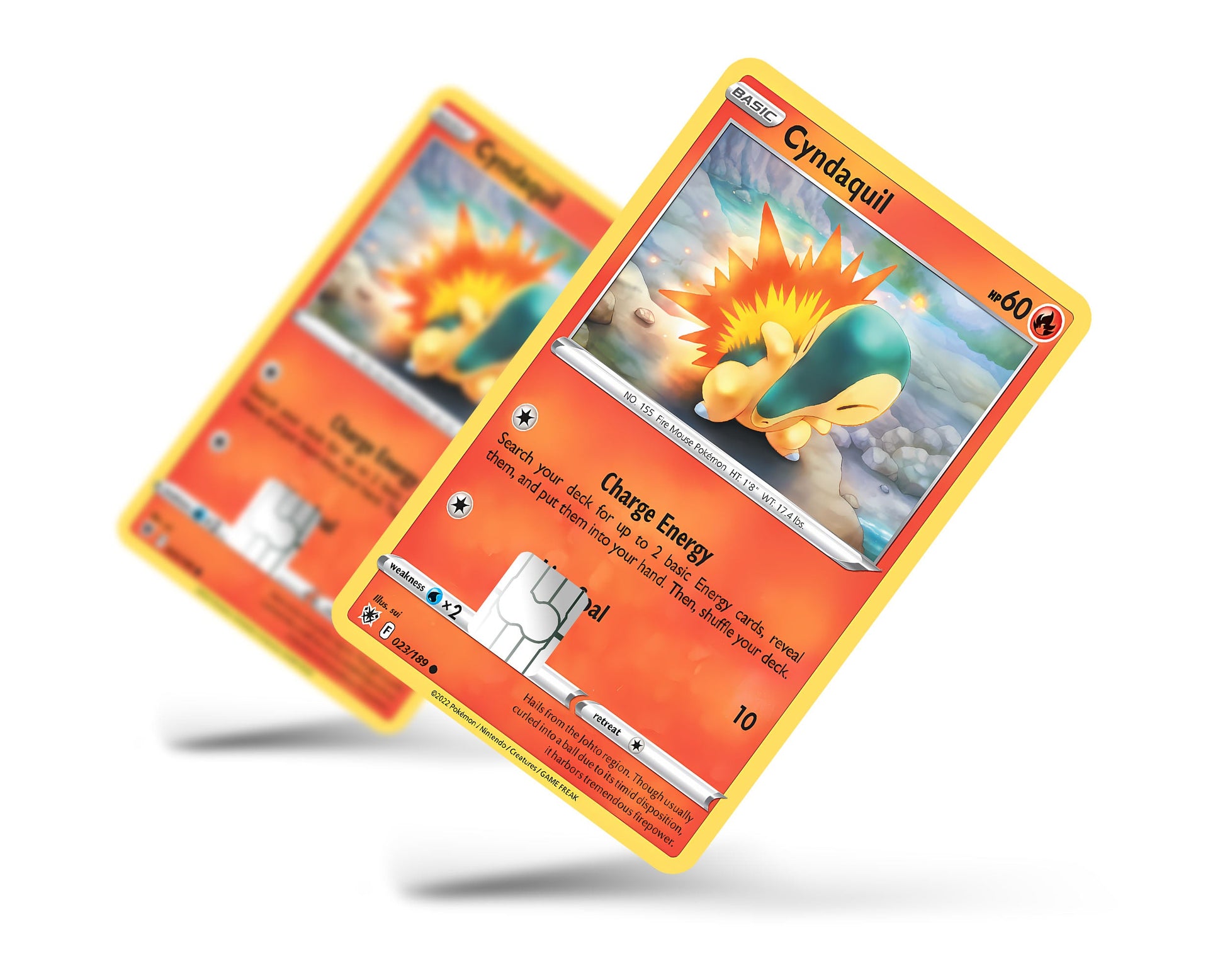 Anime Town Creations Credit Card Cyndaquil Pokemon Card Full Skins - Anime Pokemon Credit Card Skin