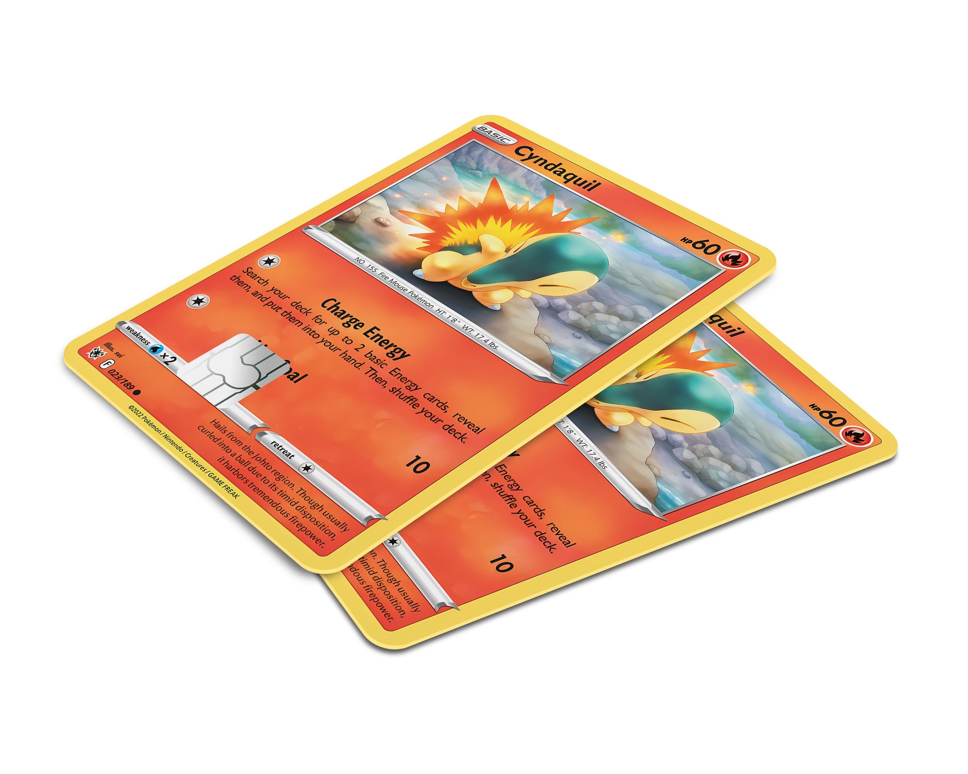 Anime Town Creations Credit Card Cyndaquil Pokemon Card Window Skins - Anime Pokemon Credit Card Skin