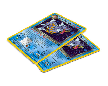 Anime Town Creations Credit Card Dark Gyarados Pokemon Card Window Skins - Anime Pokemon Credit Card Skin