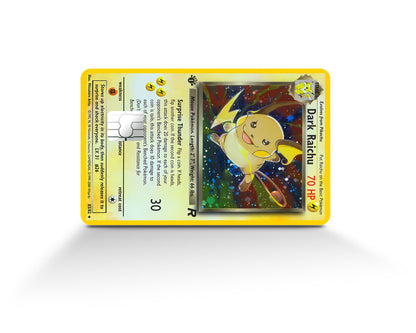 Anime Town Creations Credit Card Dark Raichu Pokemon Card Full Skins - Anime Pokemon Credit Card Skin
