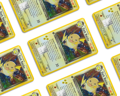 Anime Town Creations Credit Card Dark Raichu Pokemon Card Window Skins - Anime Pokemon Credit Card Skin