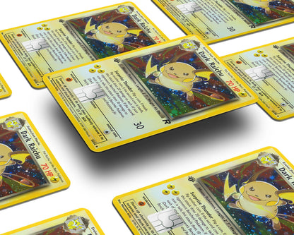 Anime Town Creations Credit Card Dark Raichu Pokemon Card Window Skins - Anime Pokemon Credit Card Skin