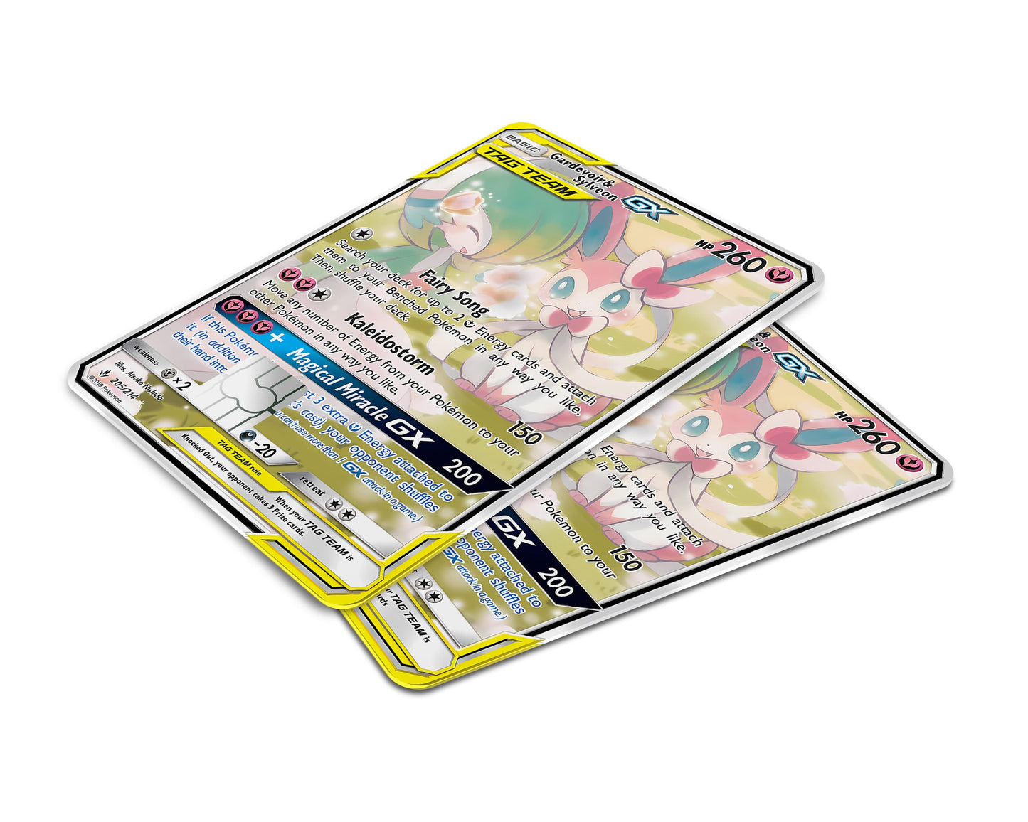 Anime Town Creations Credit Card Gardevoir & Sylveon Pokemon Card Window Skins - Anime Pokemon Credit Card Skin