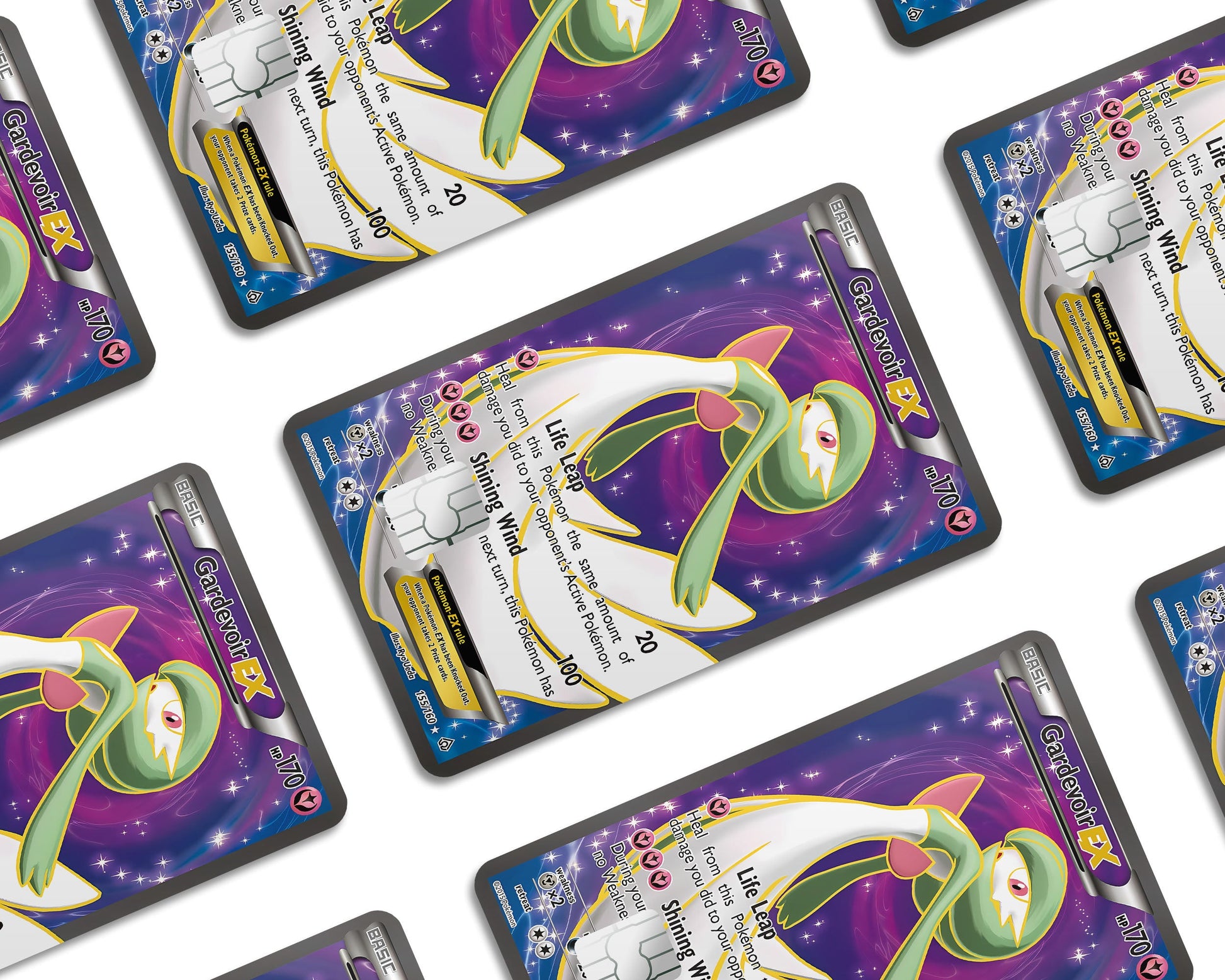 Anime Town Creations Credit Card Gardevoir Pokemon Card Window Skins - Anime Pokemon Credit Card Skin