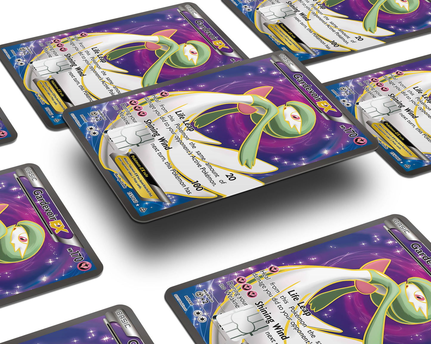 Anime Town Creations Credit Card Gardevoir Pokemon Card Window Skins - Anime Pokemon Credit Card Skin