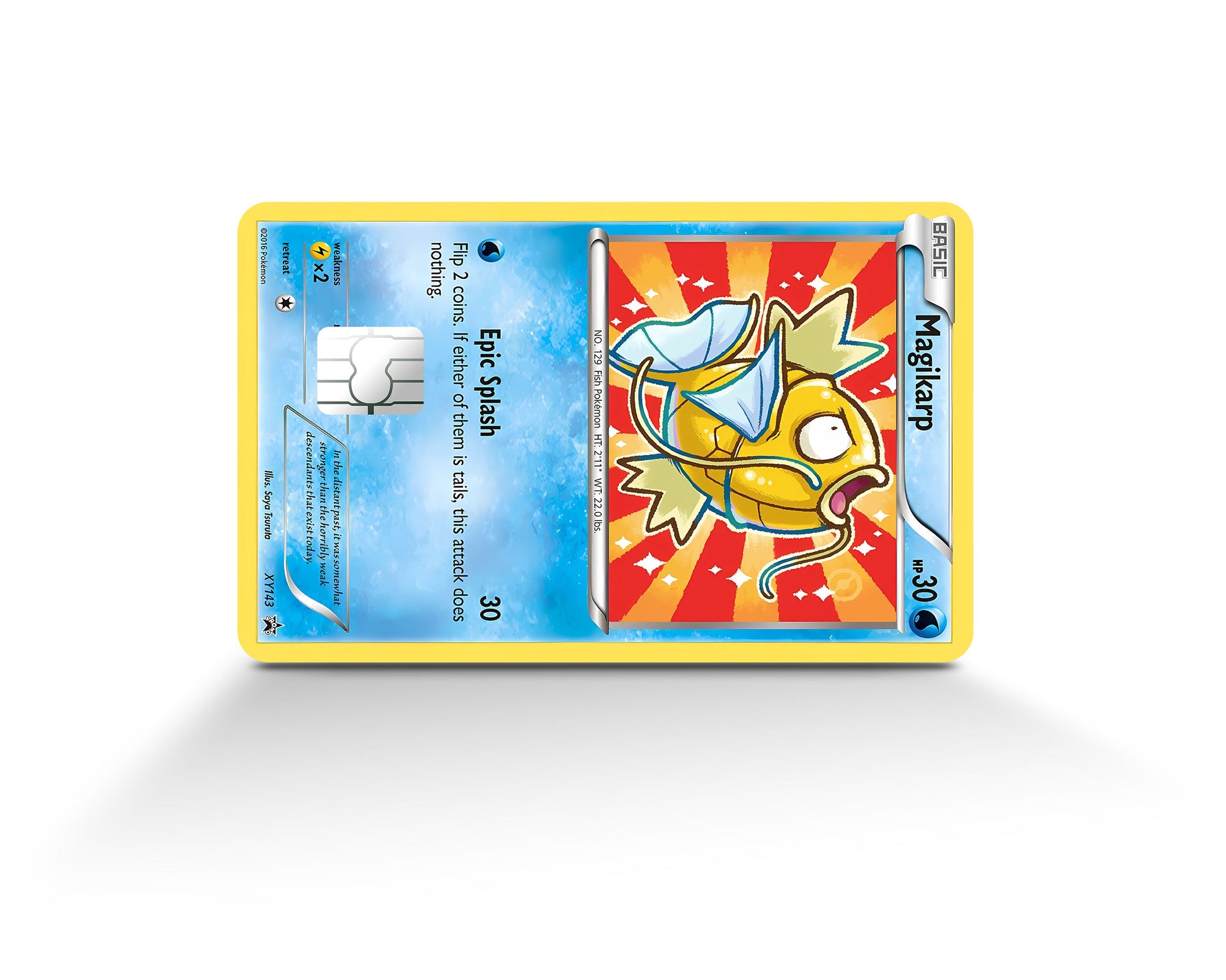 Anime Town Creations Credit Card Gold Magikarp Pokemon Card Full Skins - Anime Pokemon Credit Card Skin
