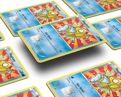 Anime Town Creations Credit Card Gold Magikarp Pokemon Card Window Skins - Anime Pokemon Credit Card Skin