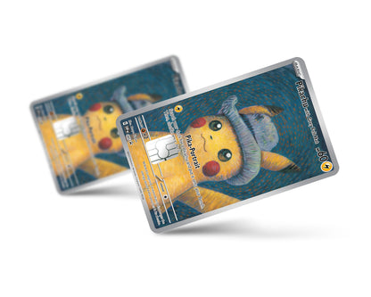 Anime Town Creations Credit Card Grey Hat Pikachu Pokemon Card Full Skins - Anime Pokemon Credit Card Skin