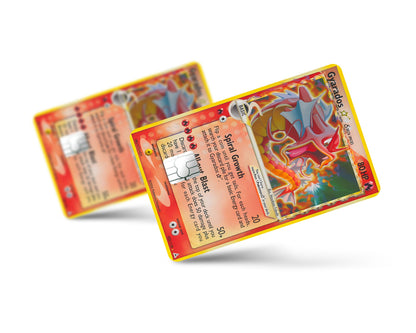 Anime Town Creations Credit Card Gyarados Star Pokemon Card Full Skins - Anime Pokemon Credit Card Skin