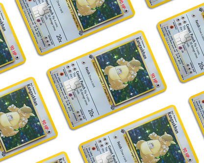 Anime Town Creations Credit Card Kangaskhan Pokemon Card Window Skins - Anime Pokemon Credit Card Skin