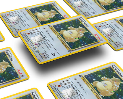 Anime Town Creations Credit Card Kangaskhan Pokemon Card Window Skins - Anime Pokemon Credit Card Skin