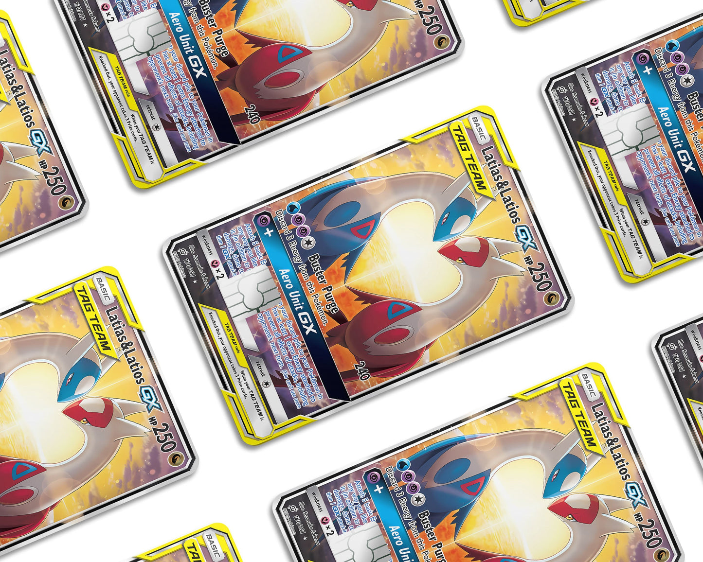 Anime Town Creations Credit Card Latias & Latios Pokemon Card Window Skins - Anime Pokemon Credit Card Skin