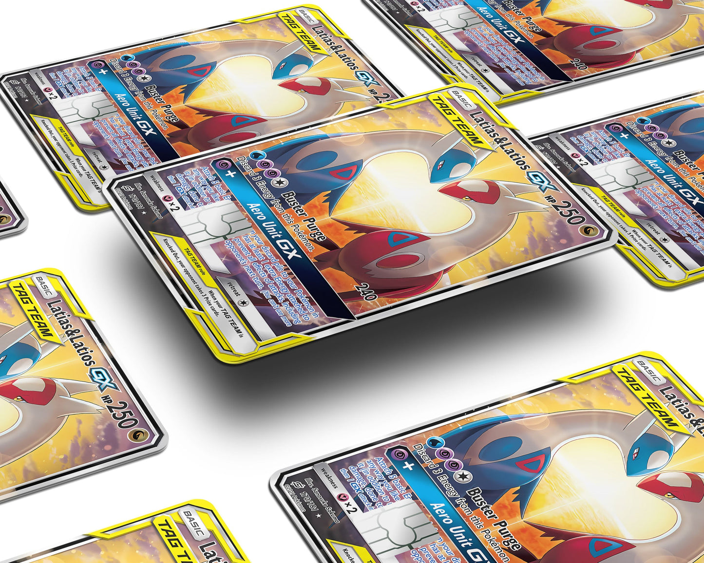 Anime Town Creations Credit Card Latias & Latios Pokemon Card Window Skins - Anime Pokemon Credit Card Skin