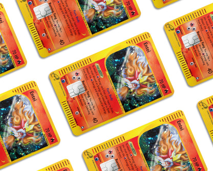 Anime Town Creations Credit Card Legendary Entei Pokemon Card Window Skins - Anime Pokemon Credit Card Skin