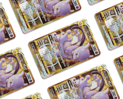 Anime Town Creations Credit Card Legendary MewTwo JP Pokemon Card Window Skins - Anime Pokemon Credit Card Skin
