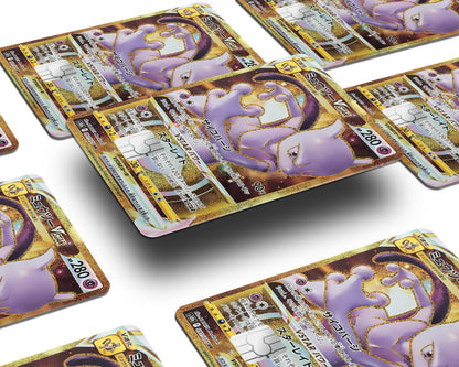 Anime Town Creations Credit Card Legendary MewTwo JP Pokemon Card Window Skins - Anime Pokemon Credit Card Skin