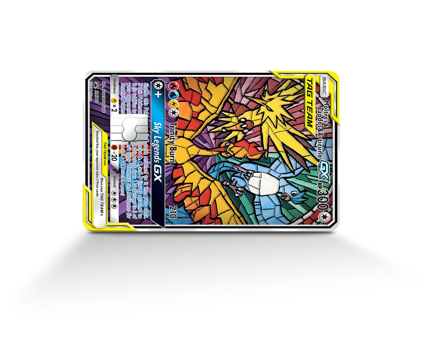 Anime Town Creations Credit Card Legendary Moltres Zapdos Articuno Pokemon Card Full Skins - Anime Pokemon Credit Card Skin