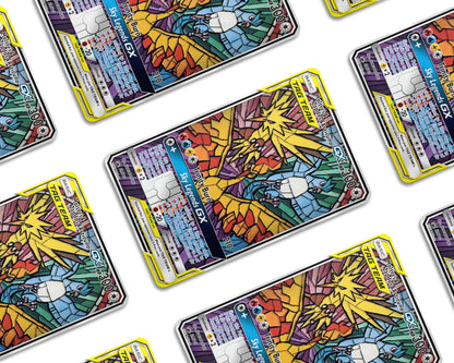 Anime Town Creations Credit Card Legendary Moltres Zapdos Articuno Pokemon Card Window Skins - Anime Pokemon Credit Card Skin