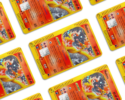 Anime Town Creations Credit Card Legendary Moltres Pokemon Card Window Skins - Anime Pokemon Credit Card Skin