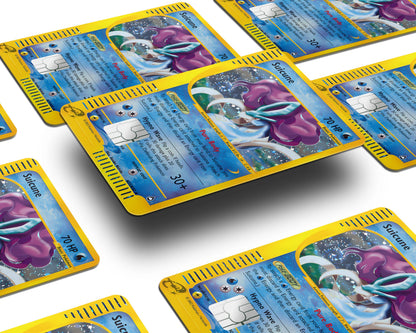 Anime Town Creations Credit Card Legendary Suicune Pokemon Card Window Skins - Anime Pokemon Credit Card Skin