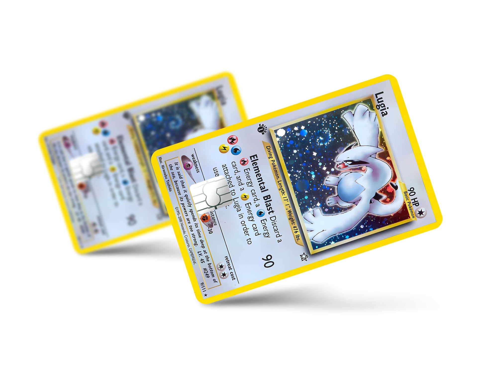 Anime Town Creations Credit Card Lugia Pokemon Card Full Skins - Anime Pokemon Credit Card Skin