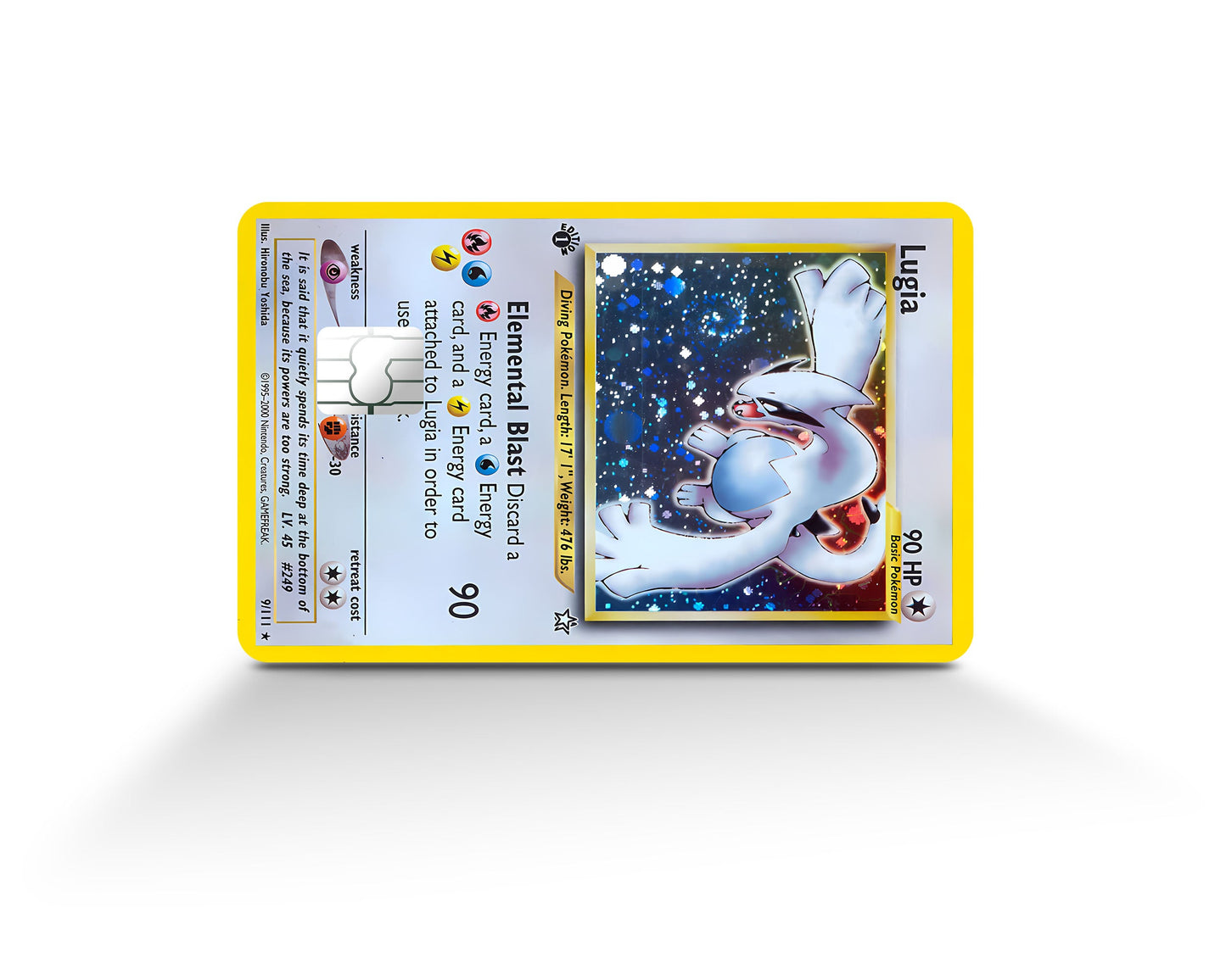 Anime Town Creations Credit Card Lugia Pokemon Card Full Skins - Anime Pokemon Credit Card Skin