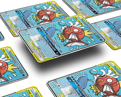 Anime Town Creations Credit Card Magikarp & Wailord Pokemon Card Window Skins - Anime Pokemon Credit Card Skin