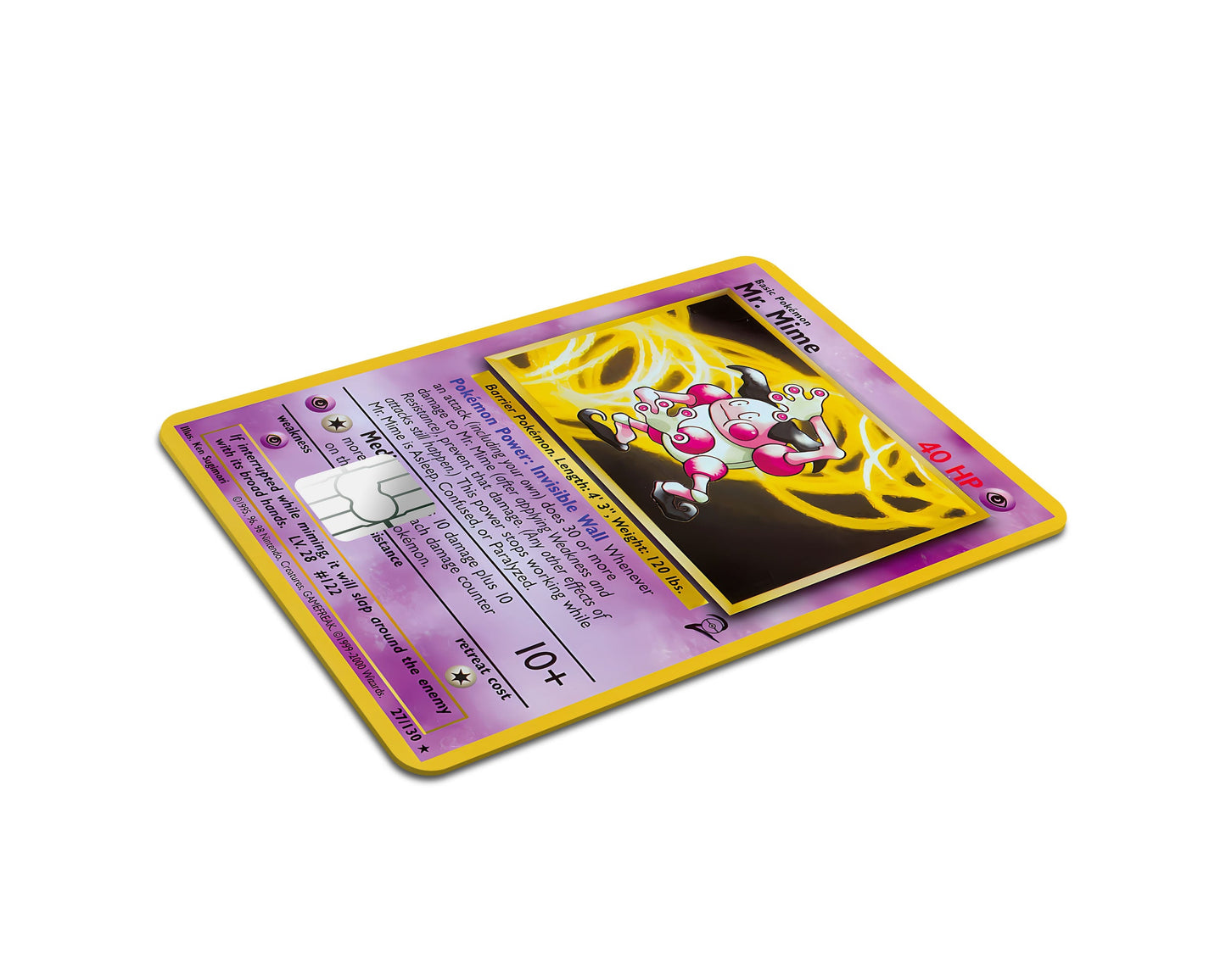 Anime Town Creations Credit Card Mr Mime Pokemon Card Full Skins - Anime Pokemon Credit Card Skin