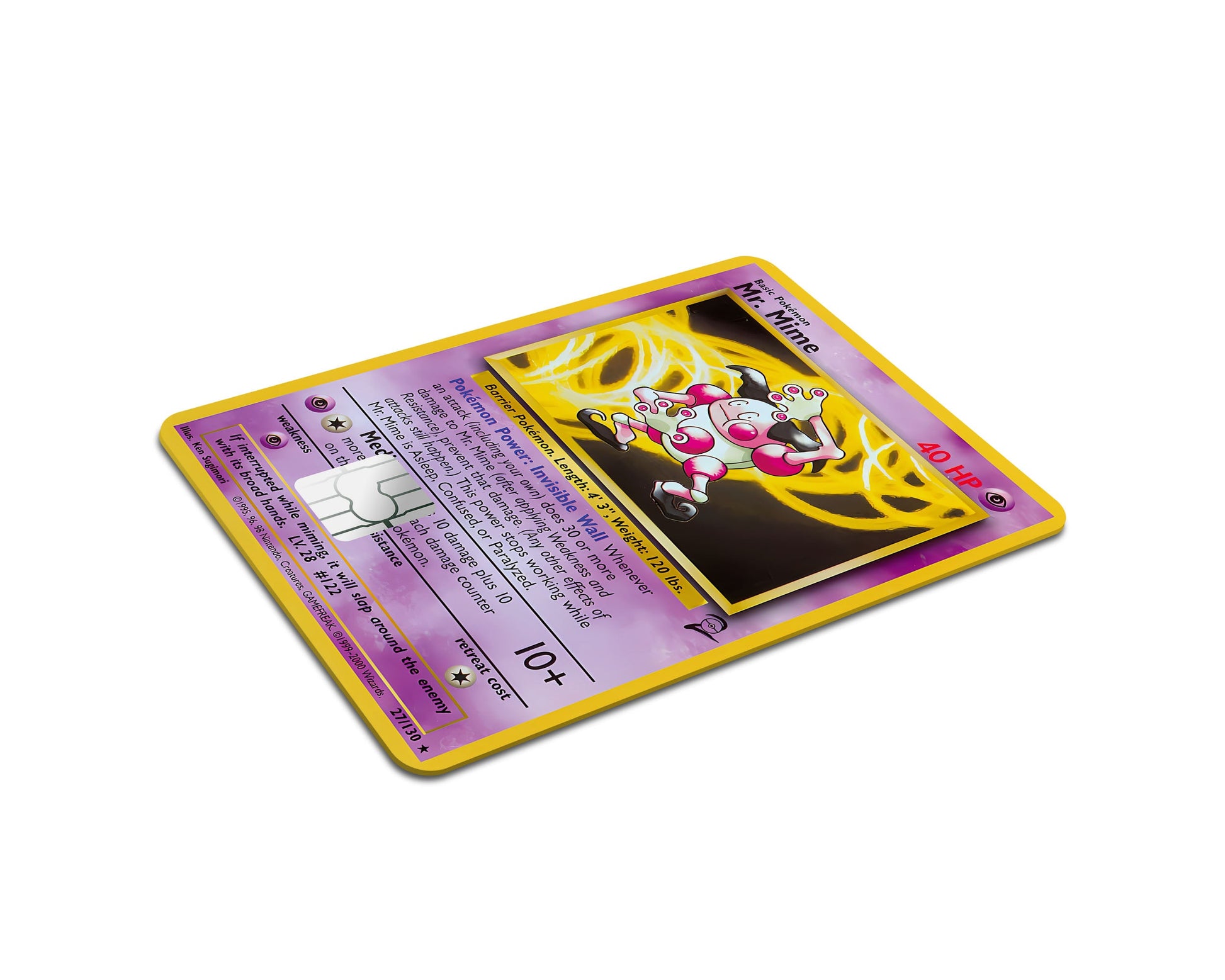 Anime Town Creations Credit Card Mr Mime Pokemon Card Full Skins - Anime Pokemon Credit Card Skin