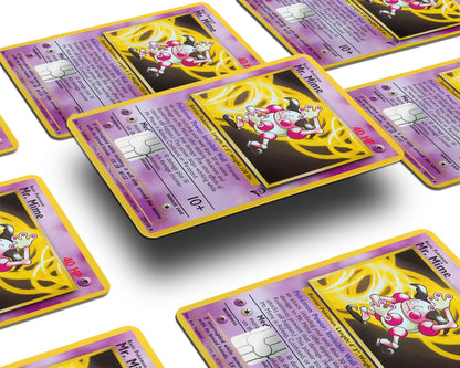 Anime Town Creations Credit Card Mr Mime Pokemon Card Window Skins - Anime Pokemon Credit Card Skin