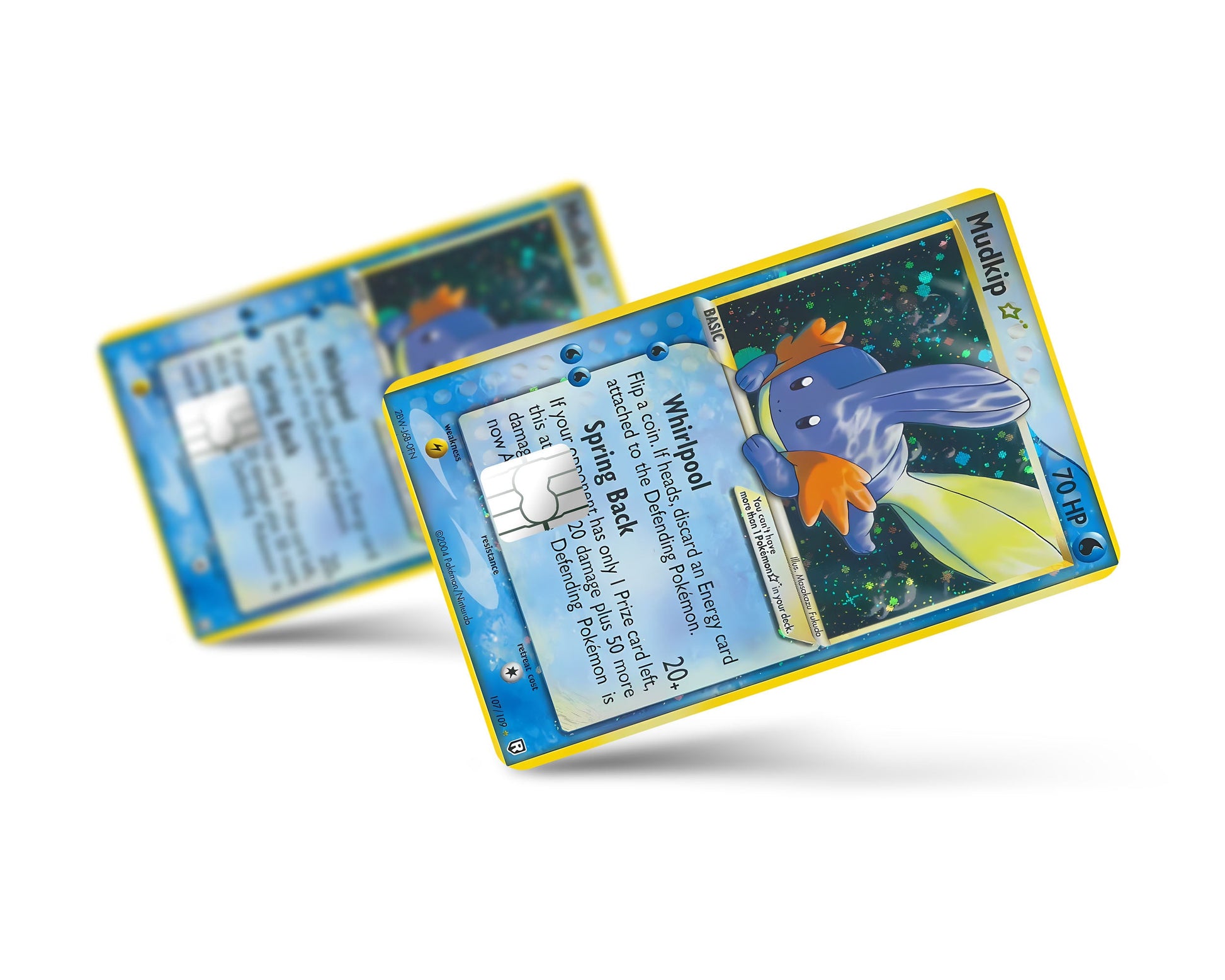 Anime Town Creations Credit Card Mudkip Pokemon Card Full Skins - Anime Pokemon Credit Card Skin