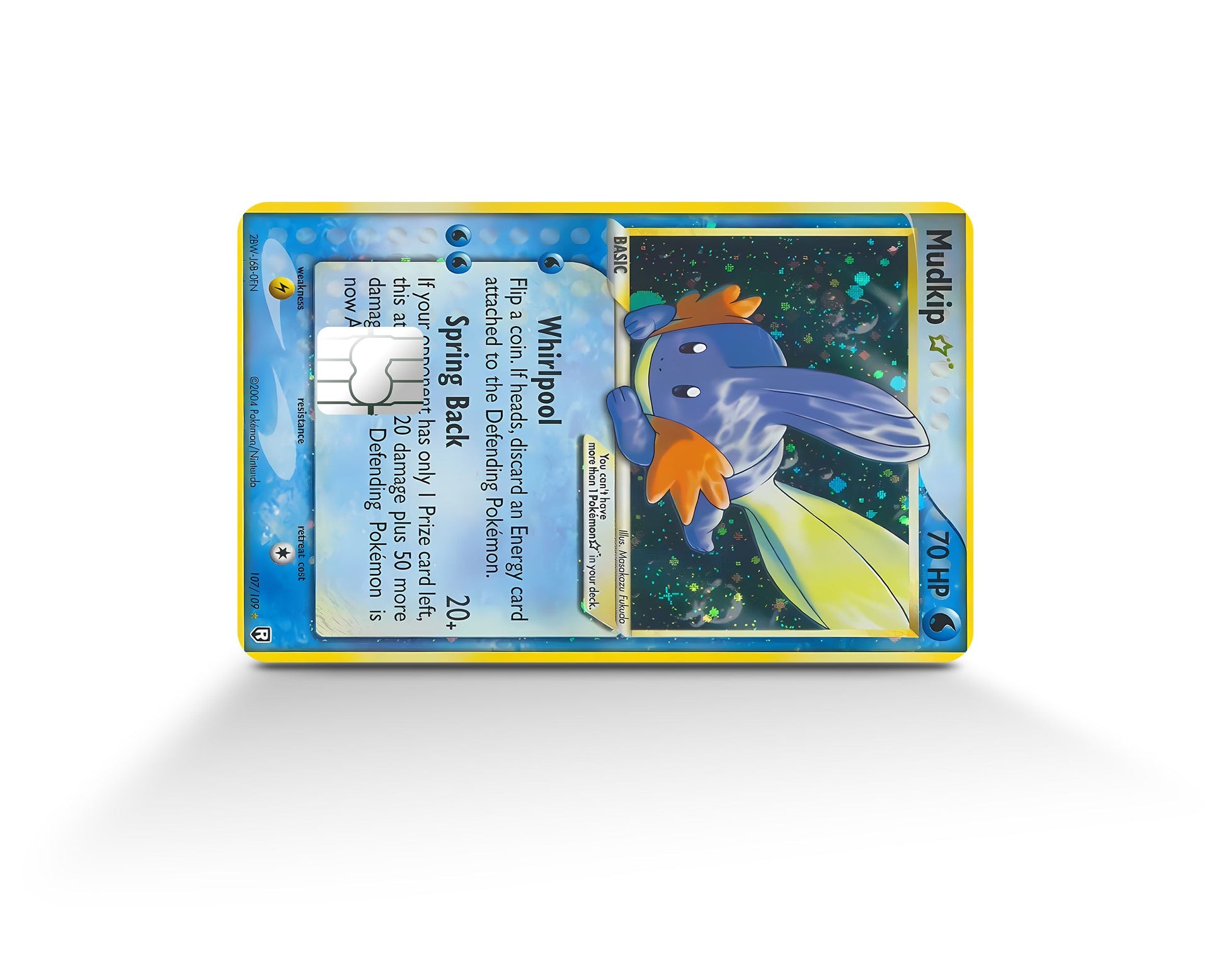 Anime Town Creations Credit Card Mudkip Pokemon Card Full Skins - Anime Pokemon Credit Card Skin