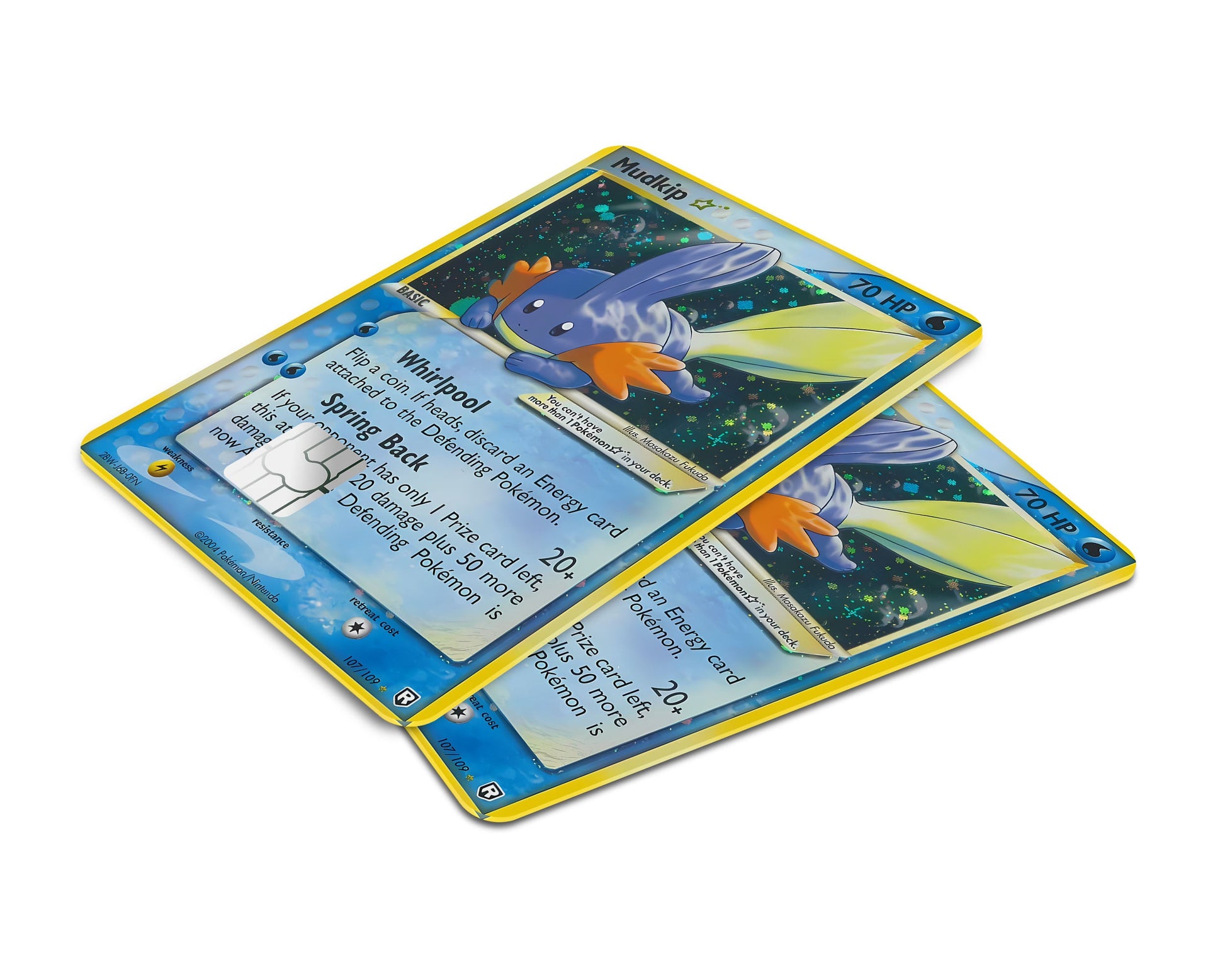 Anime Town Creations Credit Card Mudkip Pokemon Card Window Skins - Anime Pokemon Credit Card Skin