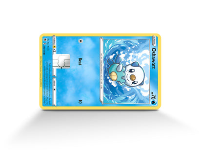 Anime Town Creations Credit Card Oshawott Pokemon Card Full Skins - Anime Pokemon Credit Card Skin