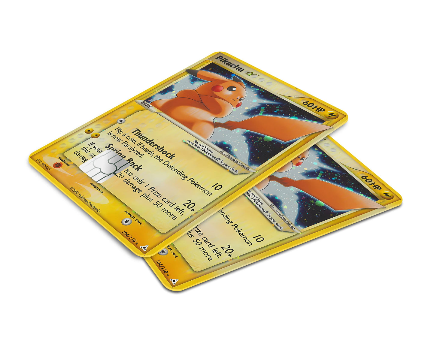 Anime Town Creations Credit Card Pikachu Star Pokemon Card Window Skins - Anime Pokemon Credit Card Skin