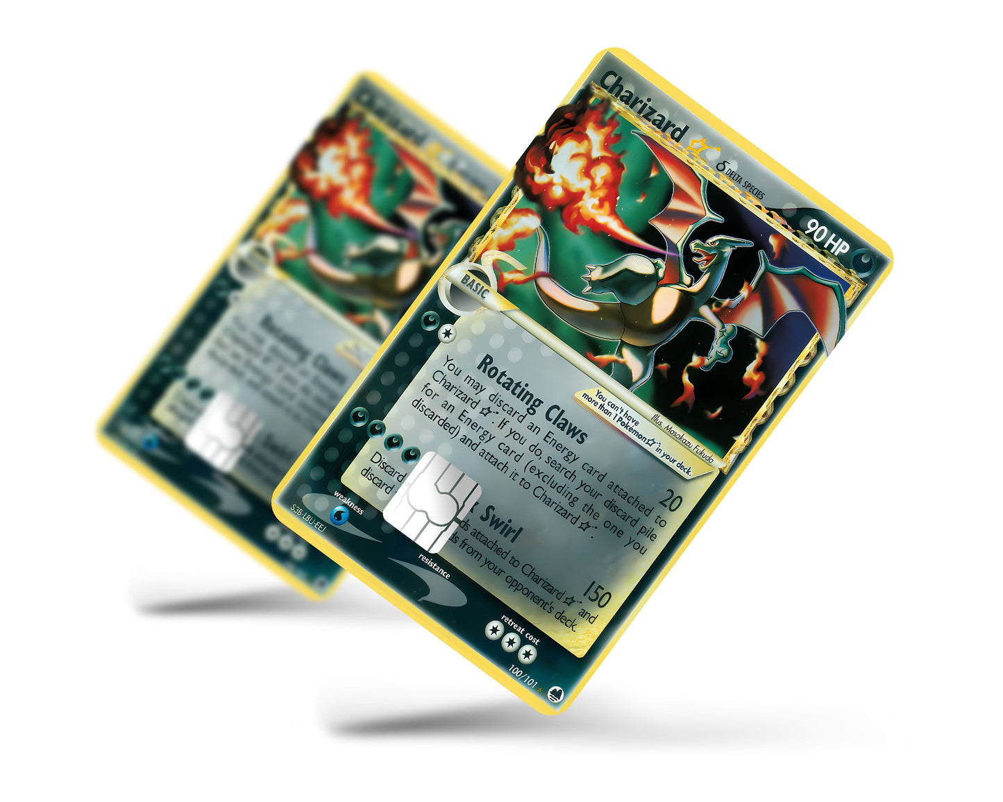 Anime Town Creations Credit Card Promo Charizard Star Pokemon Card Full Skins - Anime Pokemon Credit Card Skin