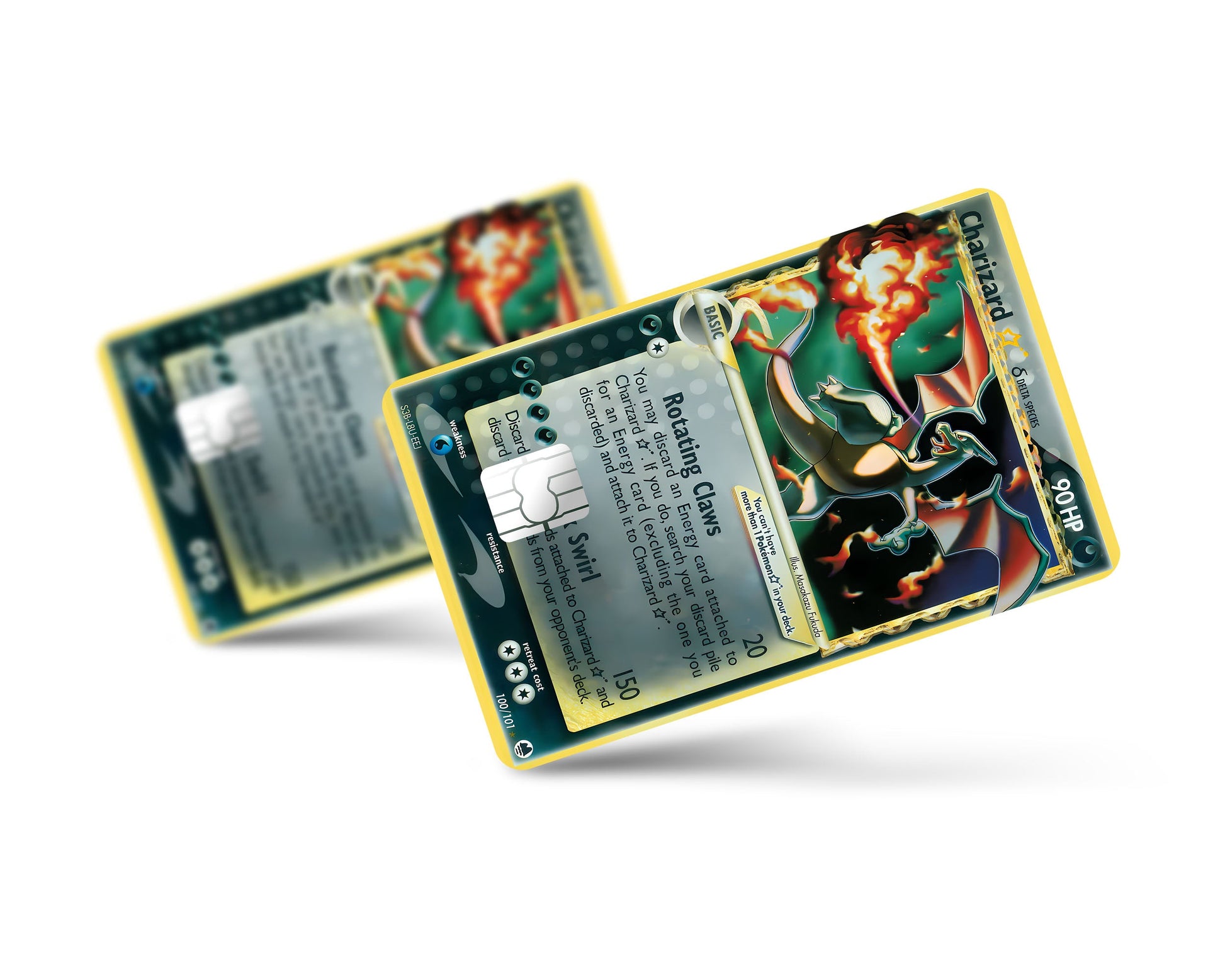 Anime Town Creations Credit Card Promo Charizard Star Pokemon Card Full Skins - Anime Pokemon Credit Card Skin