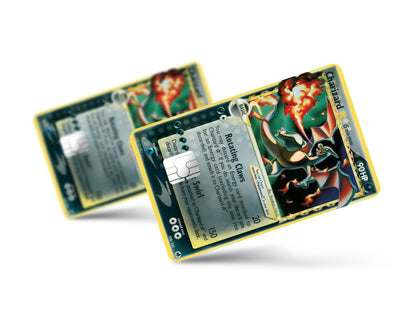 Anime Town Creations Credit Card Promo Charizard Star Pokemon Card Full Skins - Anime Pokemon Credit Card Skin