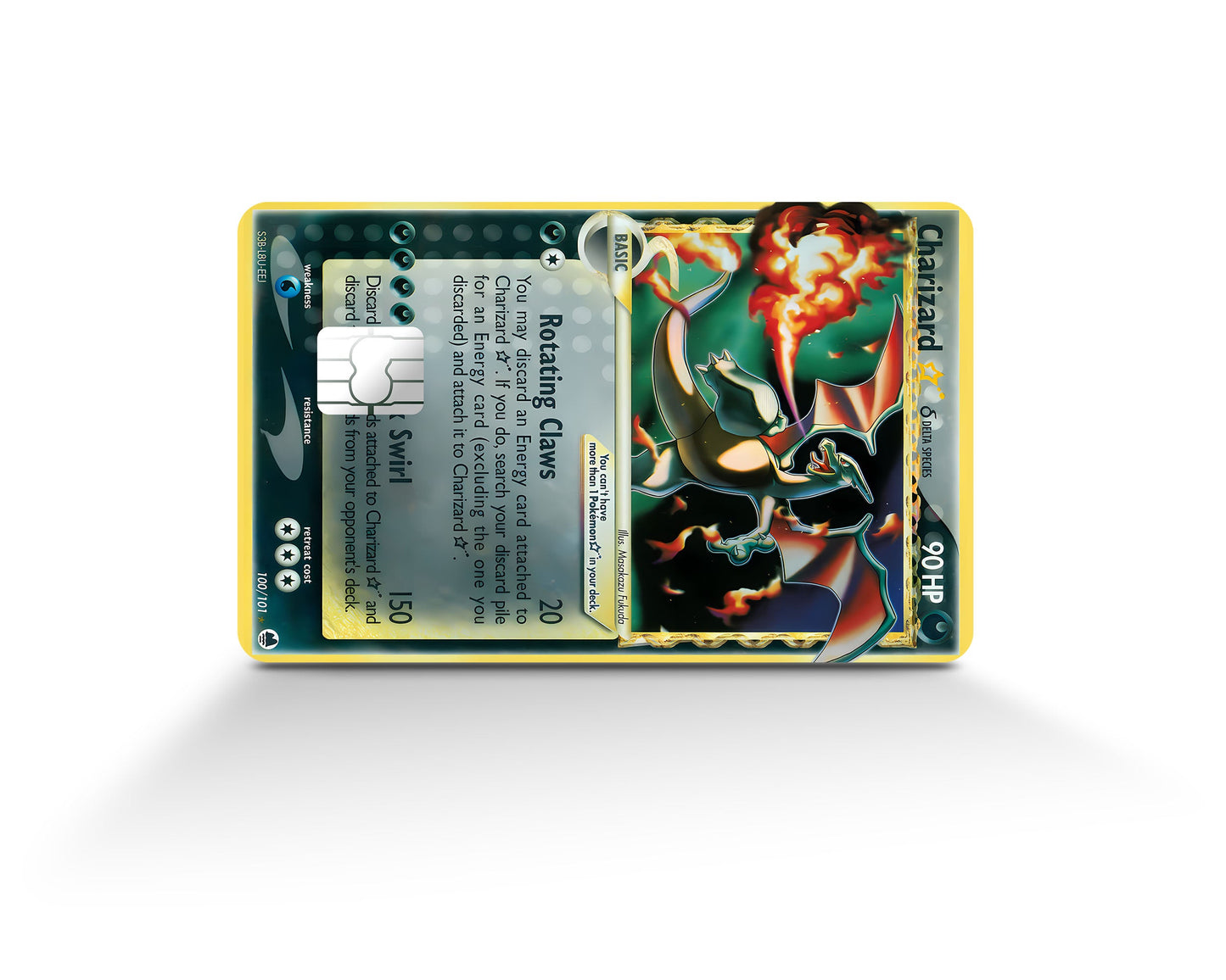 Anime Town Creations Credit Card Promo Charizard Star Pokemon Card Full Skins - Anime Pokemon Credit Card Skin