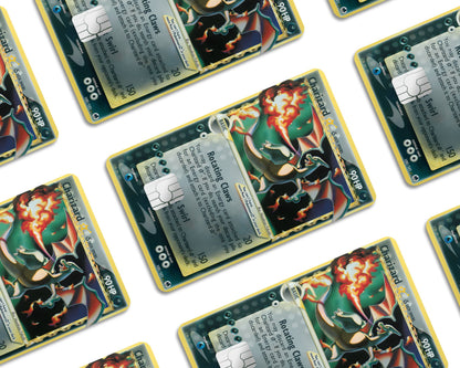 Anime Town Creations Credit Card Promo Charizard Star Pokemon Card Window Skins - Anime Pokemon Credit Card Skin